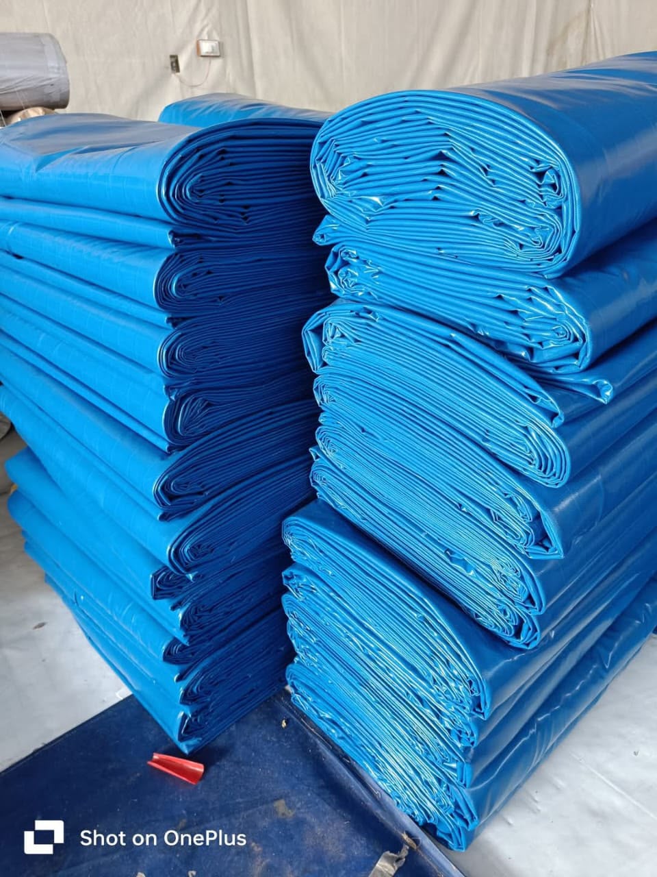 A Grade Blue PVC Coated Tarpaulin Sizes